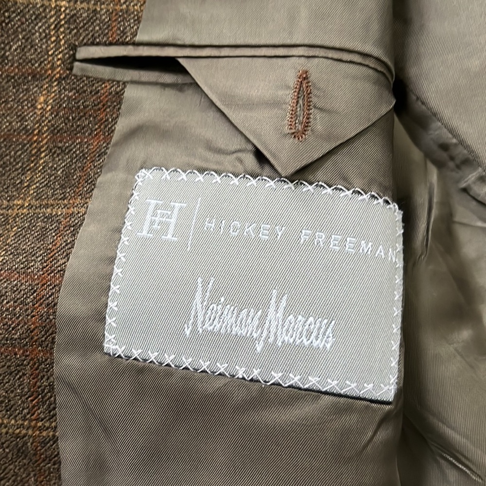 Neumann Marcus Hickey Freeman Wool Cashmere Blend Blazer Sport Coat - Picture 6 of 10
